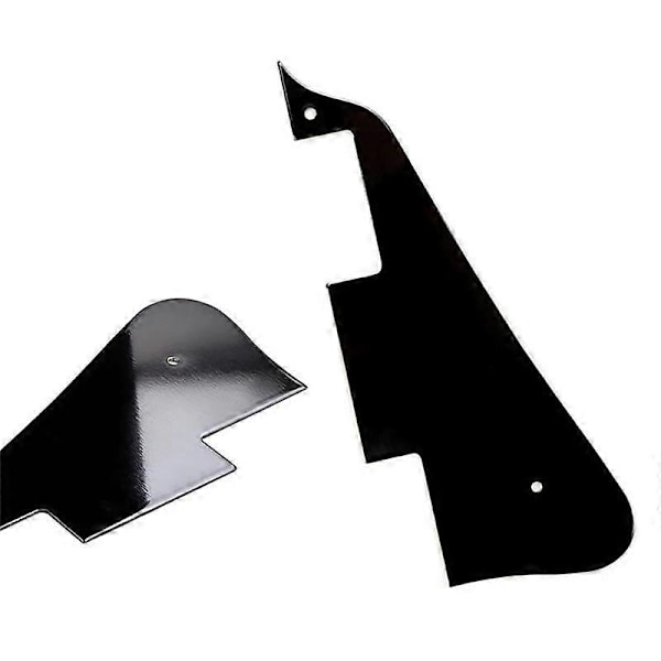 Metallisk Elektrisk Gitarr Pickguard Scratch Plate Passar för LP-Stil Gitarr Pickguard Ersättning Svart