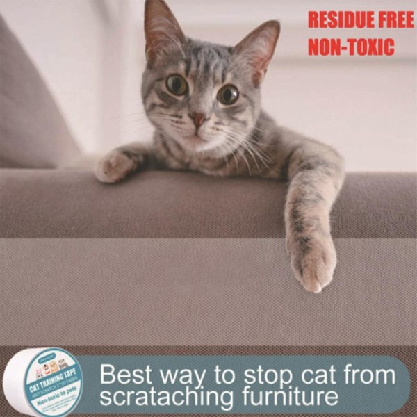 5mx6,35cm Furniture Guard Cat Scratch Protector Anti-Scratch teippi Rulla Cat Scratch Prevention Clear