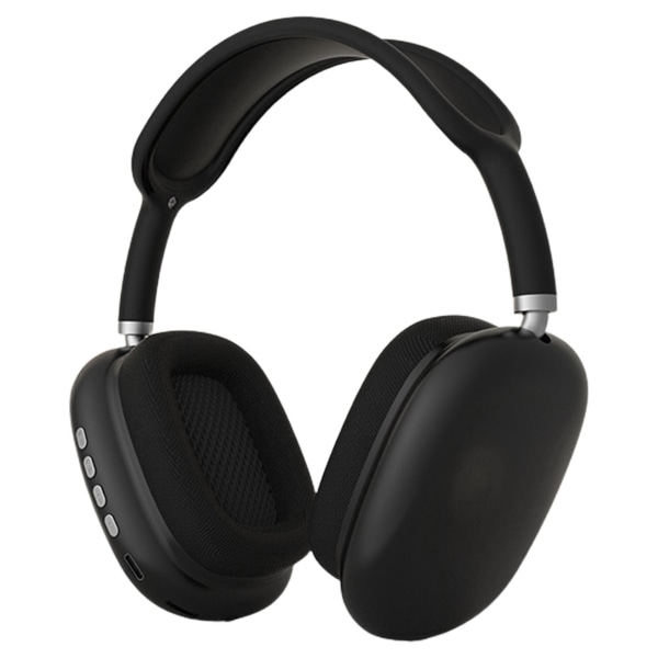 Bluetooth 5.0-hodetelefoner, over-ear trådløse hodetelefoner, for spillkonsoll PS4, datamaskin (svart)
