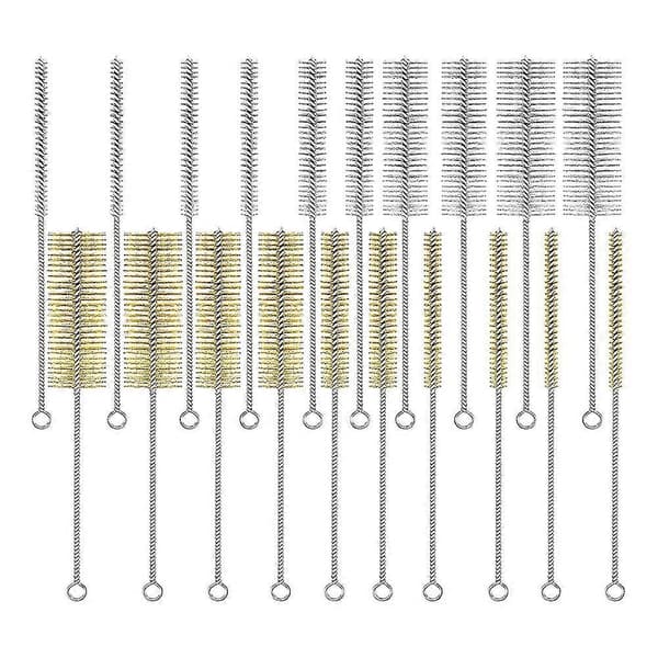 20 st Rörborstset Mässing Rostfritt Stål Borsttrådsborste För , 6 Mm, 8 Mm, 10 Mm, 12 Mm, 20 M