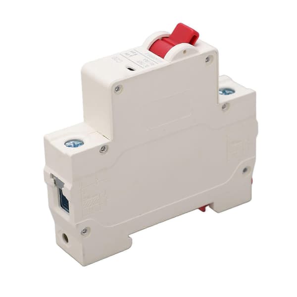 DC Strømbryter 6000A Brytekapasitet Skinneinstallasjon PV Strømbryter for Solcelleanlegg 250V 20A 1P YEMAA