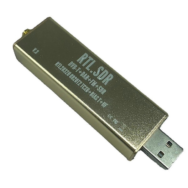 RTL SDR-mottaker V3 Pro 100KHz-1.7GHz Innebygd TCXO for Ham Radio SDR RTL Luftfartsbånd ADSB for UHF VHF HF AM FM
