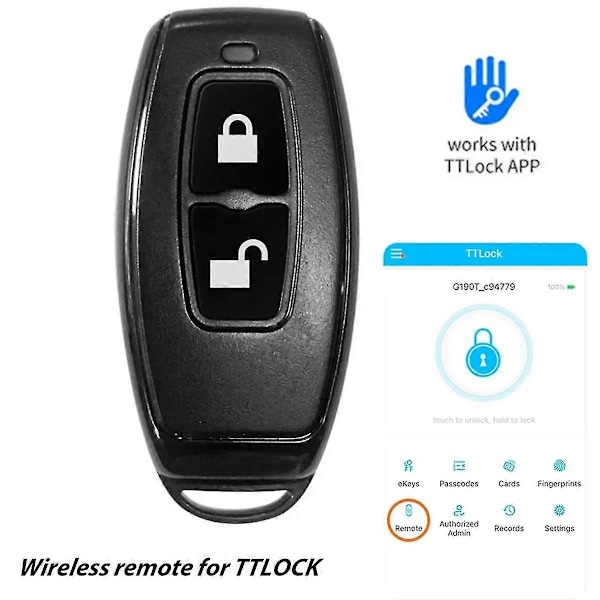 2,4 GHz Trådløs Fjernbetjening Bluetooth Nøglebrik Til TTlock Smart Dørlås Smarte Enheder Fungerer Med TTlock App