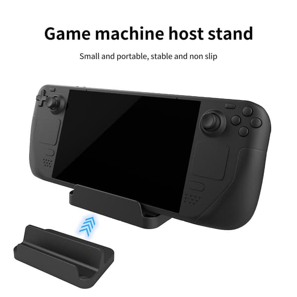 Spelkonsolstativ Bärbar Värmeavledning Halksäker Universal Videospelvärdbas för Steam Deck/Switch OLED/Switch/Lite/Telefon
