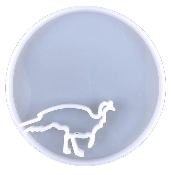 Runda Resin Silikonformar DIY Kristallim Älg Djur Förvaringsbricka Form