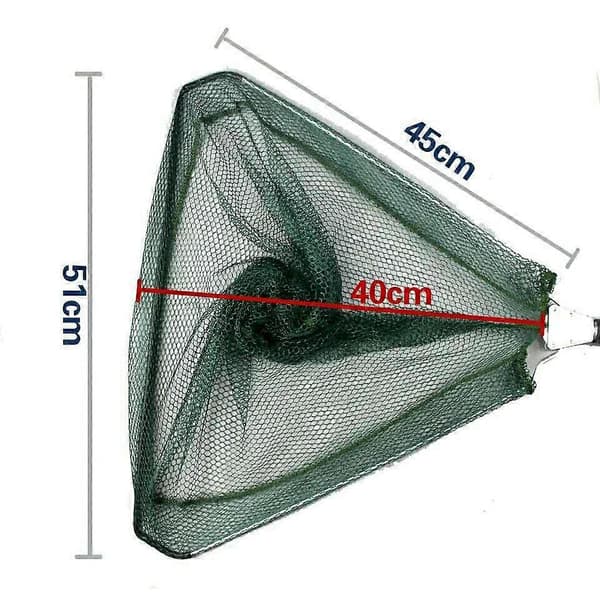 Foldbart fiskelandingsnet, teleskopisk trekantnet 61-150 cm