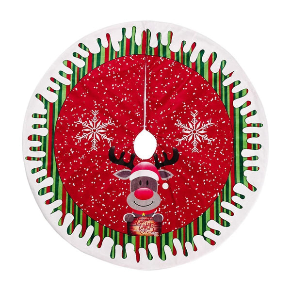 Christmas Tree Skirt Santa- Xmas Tree Base Wrap Holiday Tree Ornaments Floor Mat Party for Indoor O