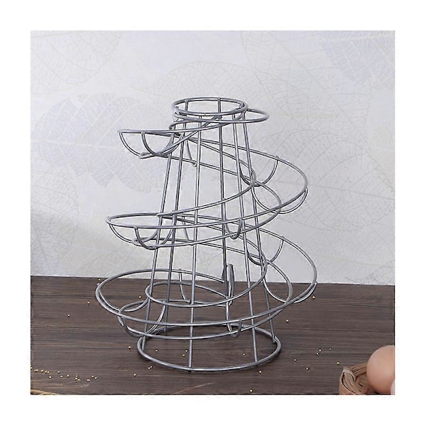 Spiral egg rack hjem jern multi-purpose egg bærbar hengende kurv egg oppbevaring