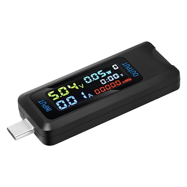 Type-C Testare DC Digital Voltmeter Amperimetro Ström Spänning Amp Mätare Detektor Power Bank Laddare