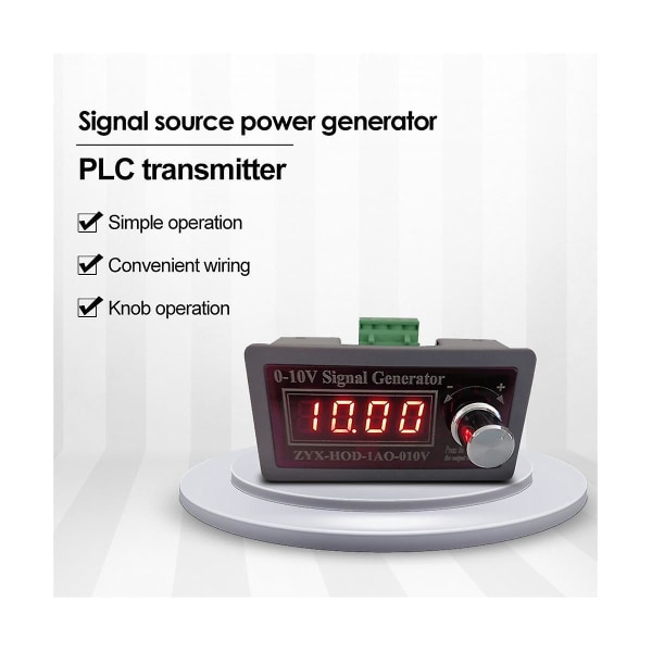Justerbar spændingsanalog simulator 0-10v 5-10v Spændingssignalgenerator Signalkilder Plc-signal