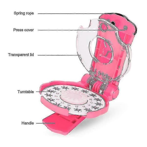 Glänsande Bling Diamant Hårglitter Häftmaskin Set Ädelstenar För Dekor Flickpresenter