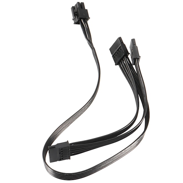 2 stk. 6-pin til 3x SATA-driver strømkabel til Supernova 650 750 850 1000 1600 2000 G2 G3 P2 T2 Gs