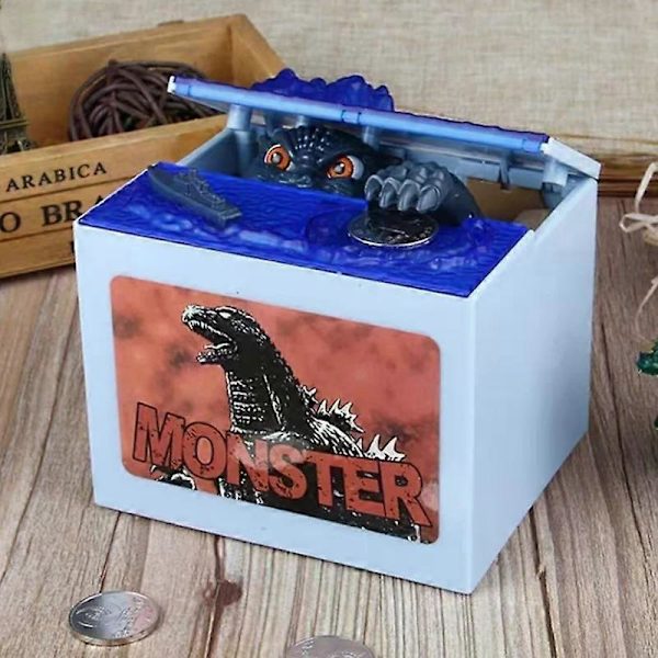 Godzilla Stor Sparegris for Barn Myntboks Sparegris