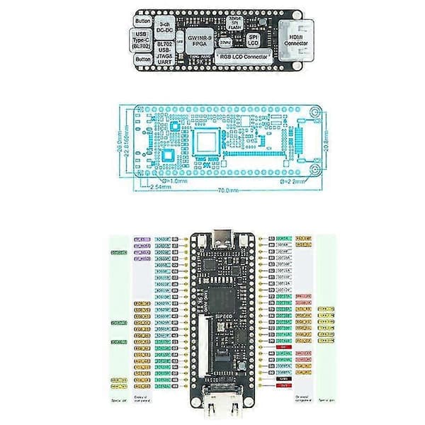 Nano 9k Fpga Utviklingskort Gowin Gw1nr-9 Risc-v Kit