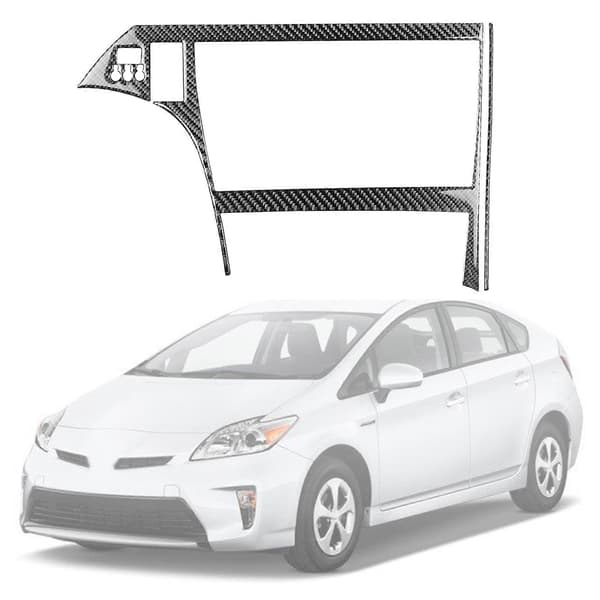 2 st vänsterdrivna kolfiberdisplayrambilder för Toyota Prius