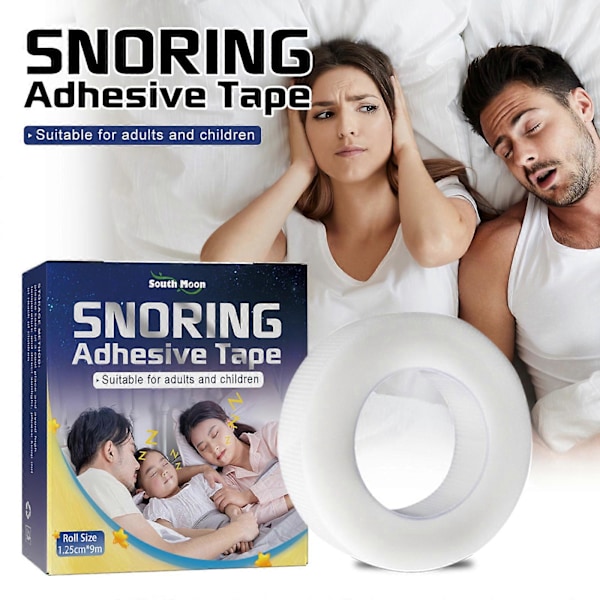 South Moon Anti-Snorketape Anti-Snorking Munn Pusting Fysisk Utvidelse Neseklistremerke Anti-Snorking Plaster - 1 stk