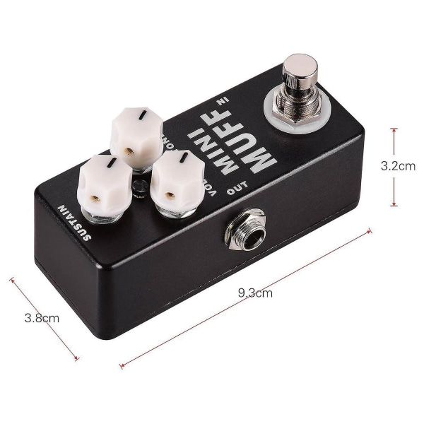 MOSKY Mini Muff Fuzz Distortion Effektpedal til El-guitar