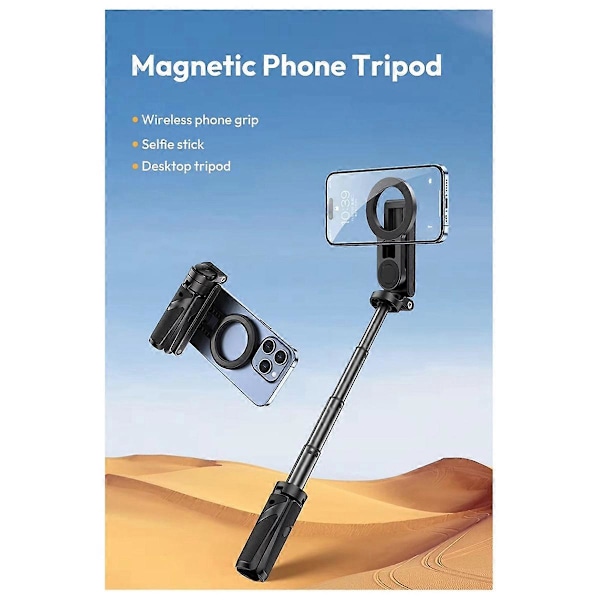 Uusi JJ03 magneettinen puhelinteline langaton puhelinkahva selfie-tikku pöytäteline 16 15 14 13 Pro Pro Max -malleille