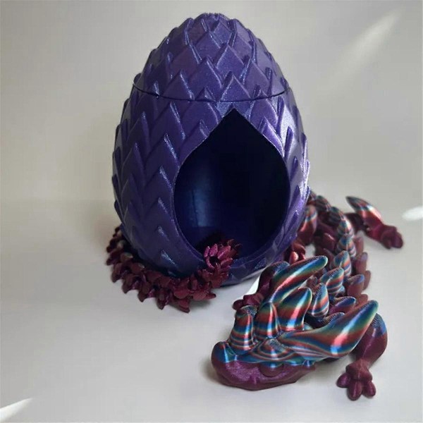 3D-printet drageegg, drageegg med drage inni
