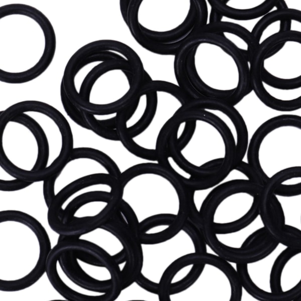 100 x Nitril Gummi O-ringe Sort 11 mm x 15 mm x 2 mm Skive Tætning Poser Gummi Puder