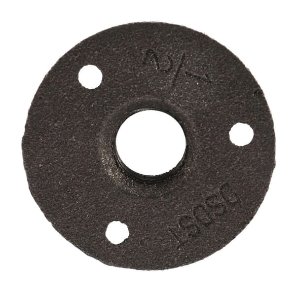 1/2 tomme Sort Støbejerns Rørfittings Gulvflange BSP Gevind