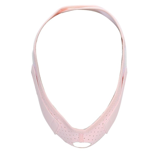 Elastiskt ansiktsformande bantningsbandage, andningsbart ansiktslyftbälte (rosa)