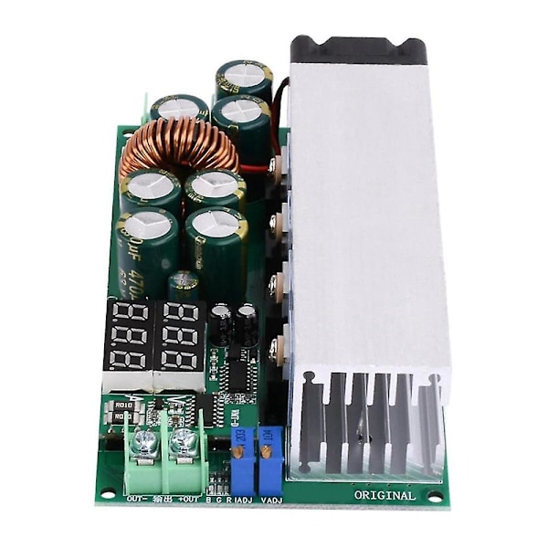 DC12-80V 20A Nedtrappningsmodul Ström Konstant Spänning Spänningsström Display 600W Buck Converter Modul