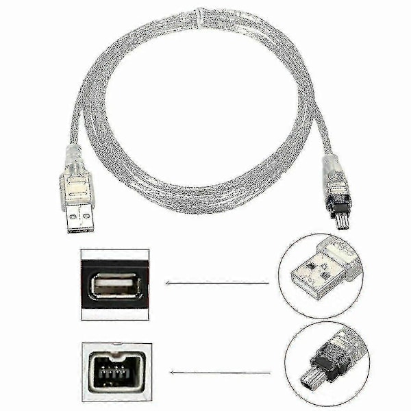 USB-datakabel för Mini DV MiniDV FireWire IEEE 1394 HDV-videokamera för redigering på PC