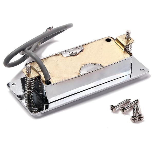 Chrome Silver Mini LP Gitarr Humbucker Pickup Förseglad Musik Reparationsdelar