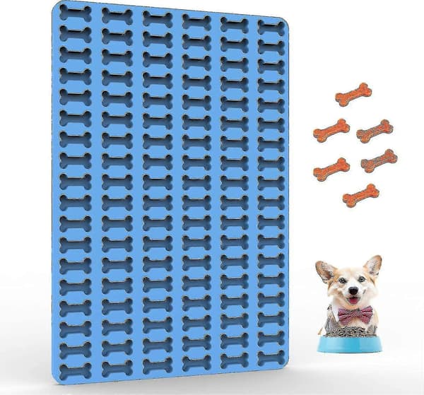 Hunde-godbitformer Mini silikonform for godteri, sjokolade, kjeks, hundegodbiter - For baking/frysing