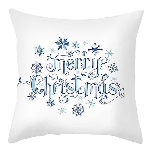 God Jul Linne Kuddfodral Soffkudde Set Heminredning 45x45 cm