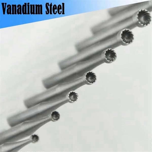 6 stk Runde Kopp Burr - 3/32 tommer Skaft Smykkefremstilling Burr Wire Rounder Bits