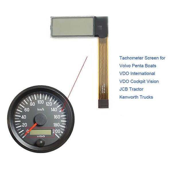För marin varvräknare timräknare LCD-display & band