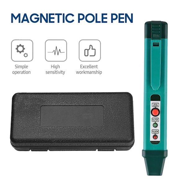 Magnetisk Polpenna Polaritetstestare N/S Pol Identifieringsverktyg Nord & Syd Magnetisk Pol Identifierare Magnetdetektor