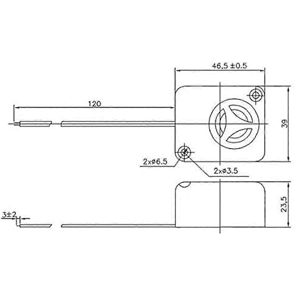 1 stk. 110dB Elektronisk Sort Mini Piezo Alarm Sirene DC 12V Forsikring Tyverisikring Højdecibel Kvadratisk Skal Aktiv Buzzer Alarm til Biler Sikkerhedsskabe
