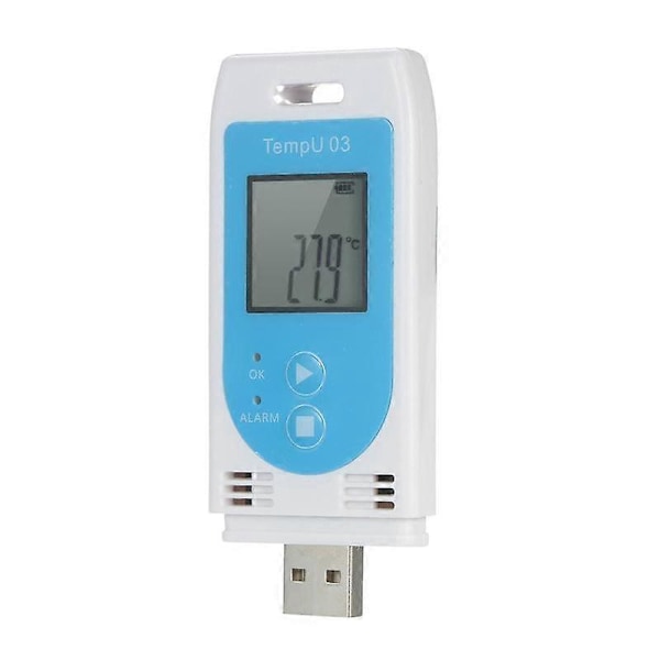 TempU 03 USB Temperatur- og Luftfugtighedsdatalogger Genanvendelig RH TEMP Datalogger Optager Humiture Optager