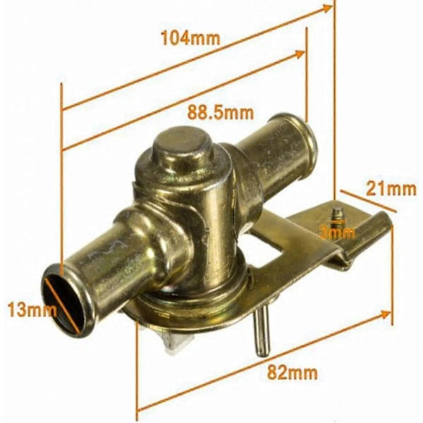 Kontrolventil Bilvarmer, Bilvarme Kontrolventil Kølemiddel Hvac Varme Kontrolventil Udskiftning til E & F Serie Udskiftning til C3Uz18495A Yg133