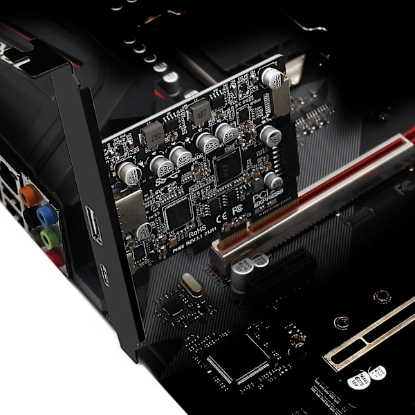 2-portinen USB 3.2 -erityisnosto kortti PCIe-muunnin PCI-e X4 USB3.2 -sovitinkortti