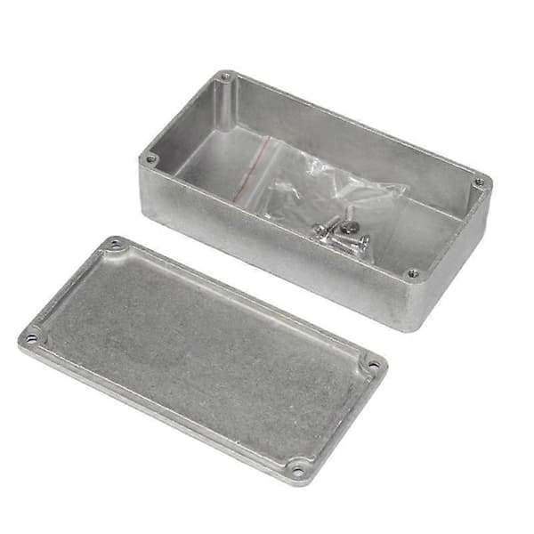 Aluminium Guitar Effektboks Hus Stompbox Effektboks Hus Borbar Plastik DIY Guitar Pedal Kit