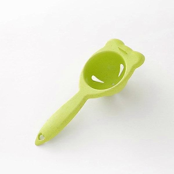 Äggseparator Äggula Vit Separator Sil Separator Äggverktyg med Långt Handtag (Grön 5 st)