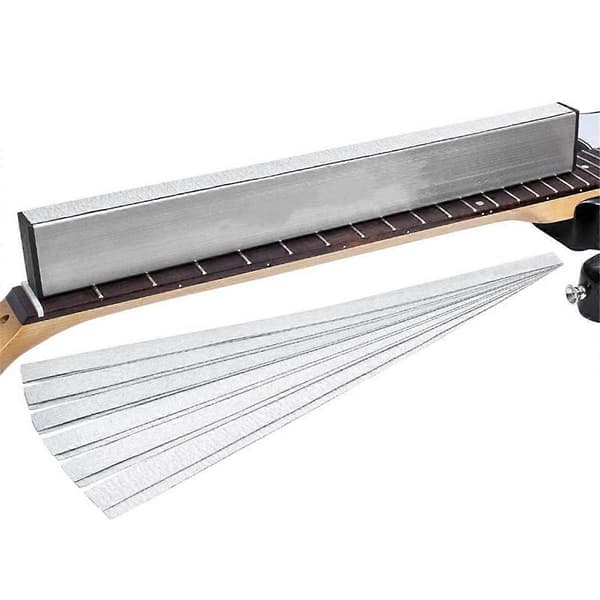 Sandslip för gitarrhals, fretbalk, utjämningsstänger, luthjerrverktyg, musikinstrumenttillbehör