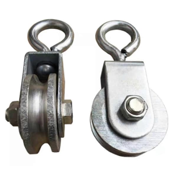 1 stk Kabelhjul Rotasjon Trekkhjul Rustfritt Stål Svingbart Hjulblokk