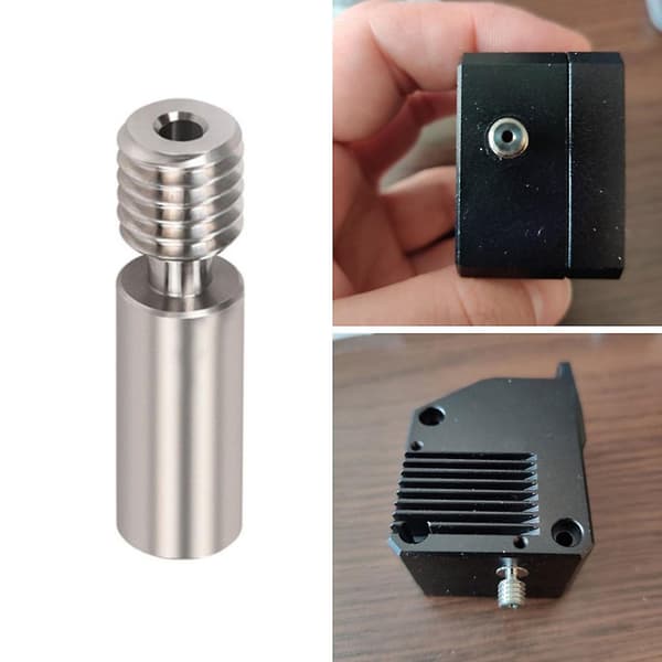 Til 3D-printer Hotend H2 Tc4 All-metal V6 Heat Break Hals til Titanlegering