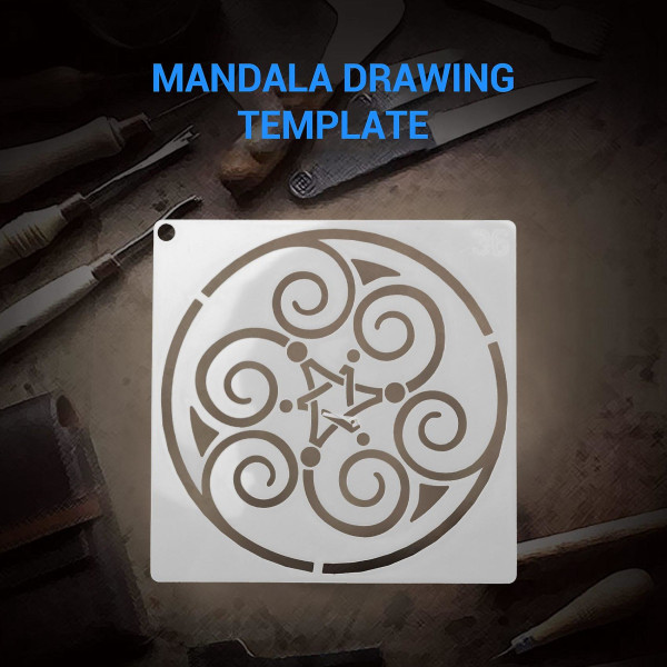 36 kpl Mandala-maalausmallit, jotka sopivat täydellisesti tee-se-itse-kivimaalaukseen taidekankaalle puuhuonekalukortit Pain