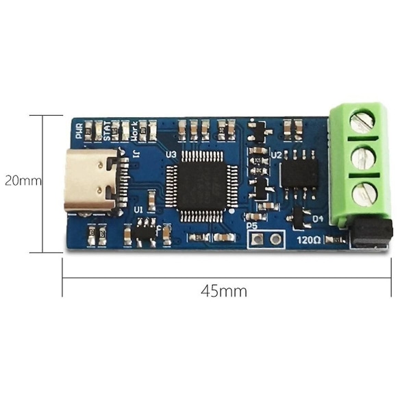 Usb To Can Modul Support Can Portable Can Bus Analyzer V2.0 Version Multifunktionel Praktisk Mod