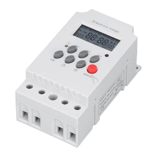 Elektronisk timer-kontakt DIN-skinne LCD Mikrocomputer Elektronisk Intelligent Controller KG316TII (AC 220V)