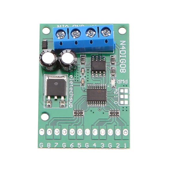 8-kanals input/output digital switch TTL LvTTL CMOS RS485 IO kontrolmodul Modbus Rtu-kort til PLC-relæ, N4DIG08 (ingen pin)