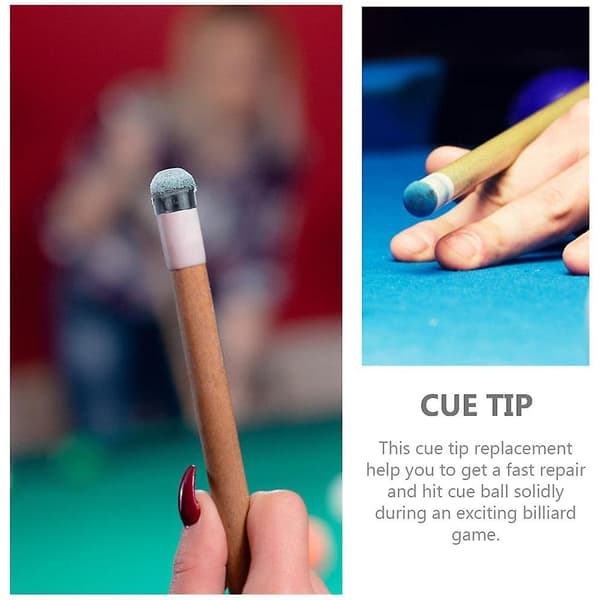 20 stk Pool Cue Tip Udskiftningstips Stick Svømning Tilbehør Billard Tilbehør Bord Bærbar