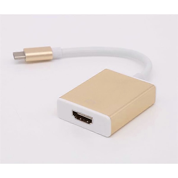 USB 3.1 Typ-C till HDMI-adapterkabel för MacBook till HDMI HD-videokonvertering 2K, 2-pack