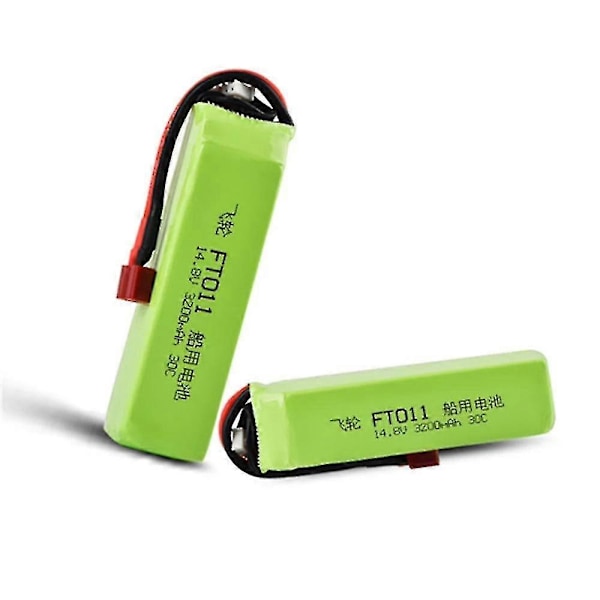 14.8V 3200mAh 4S 30C Lipo Akku Ft010 Ft011 RC-veneeseen Helikoptereihin Lentokoneisiin Auton Varaosa 14.8V Akku T-liitin 1kpl
